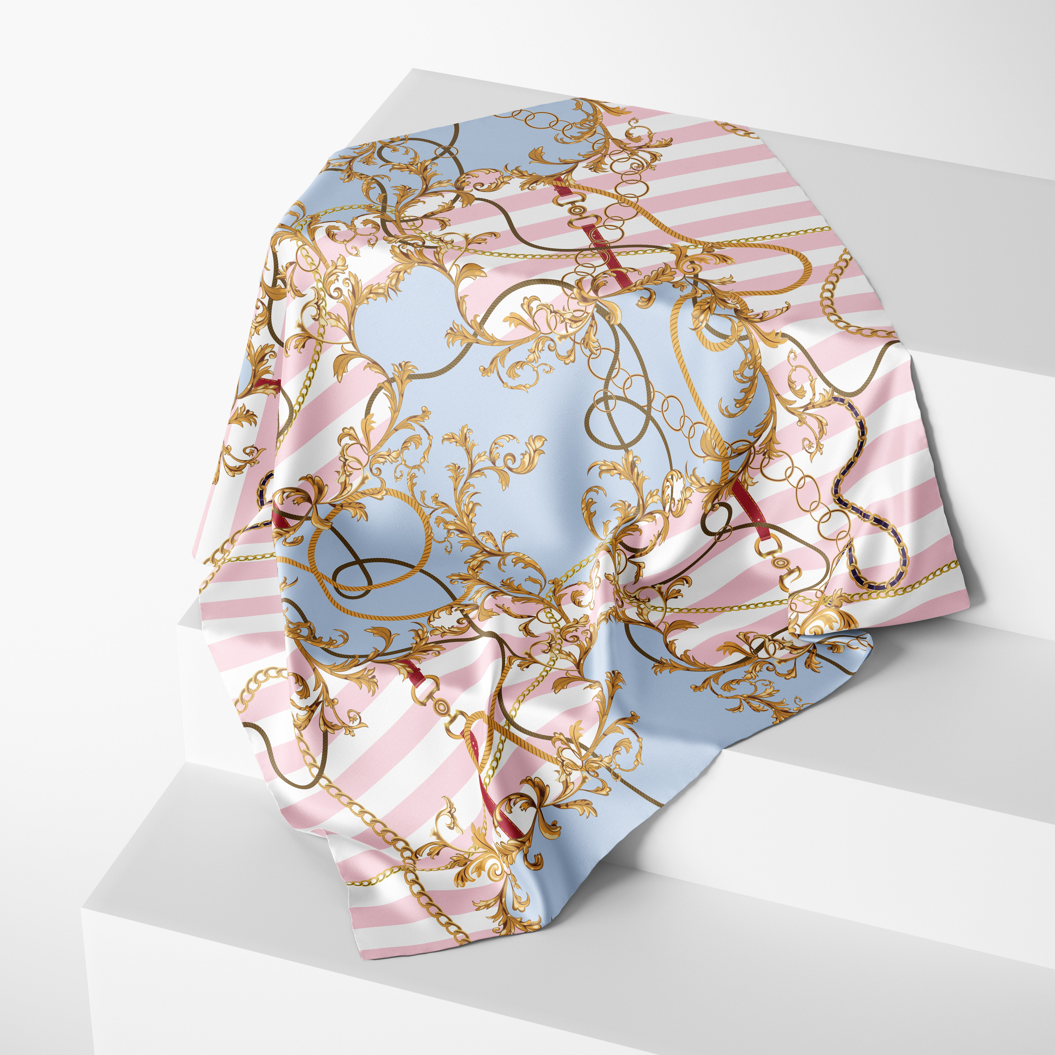 Foulard Carré à Imprimé Floral pour Femme, 70x70cm, Bandeau pour Cheveux, Hijab, Sauna, Bandana, Design à la Mode, 2025