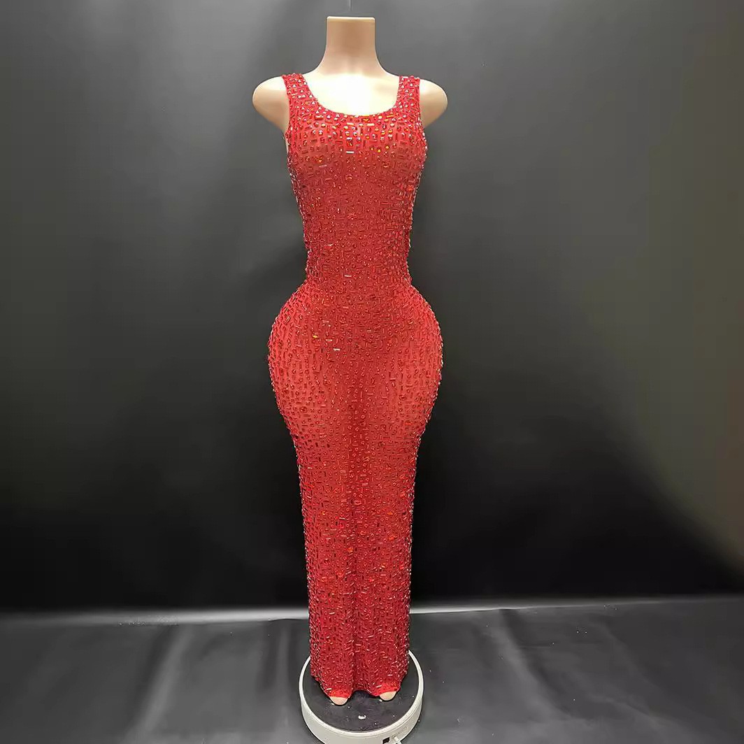 Robe de Mariée en Diamants pour Femme, Tenue de ixd'Anniversaire, Nouvel An