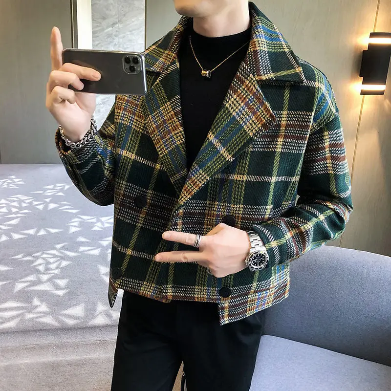 Manteaux tendance Grunge pour hommes, vêtements Vintage en laine et mélanges pour hommes, vestes, commentaires coréens, beaucoup de vêtements bon marché, offre Y2k, 2025