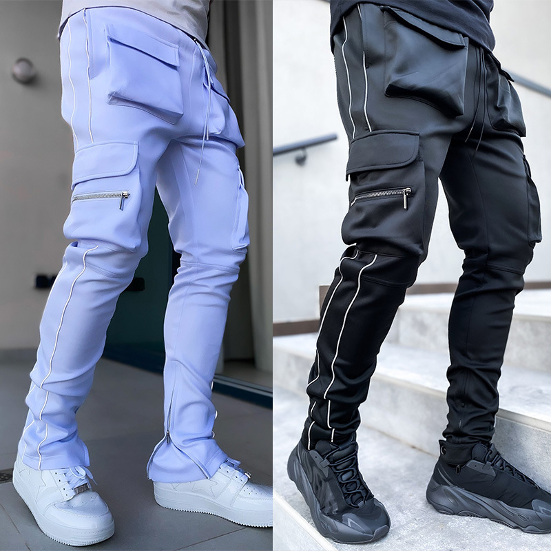 Pantalon de jogging multi-poches pour homme, pantalon de survêtement de sport, jogging décontracté pour homme, jogging de course, jogging Cargo Casting, pantalon Hip Pop, été