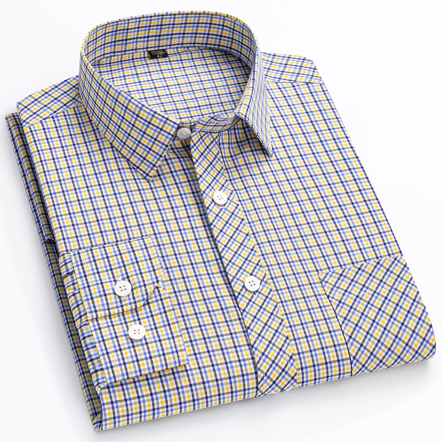 Chemises de luxe 100% coton pour hommes, haute qualité, manches longues, coupe ajustée, à carreaux, douces, décontractées, fines, nouveau design, boutonnées, vêtements pour homme