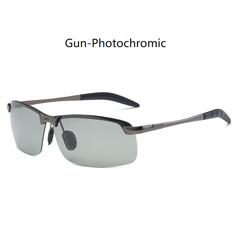 Lunettes de soleil polarisées photochromiques pour hommes, lunettes de conduite et de pêche, lunettes caméléon qui changent de couleur, vision de jour et de nuit, protection UV400