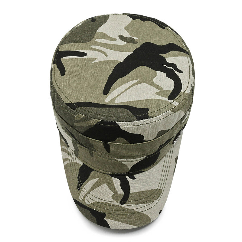 Casquette plate pour hommes, chapeau militaire de Camouflage, chapeau de soleil d'été pour l'escalade en plein air, randonnée tactique