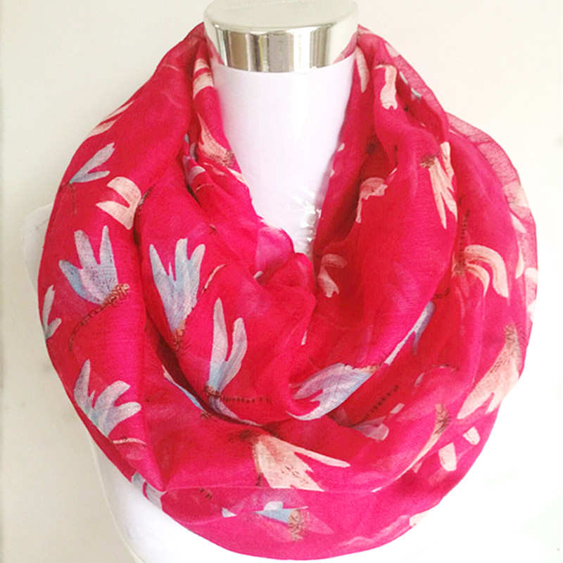 Nouveauté mode imprimé animal anneau écharpe papillon dames foulards Pashmina femmes foulards papillon offre spéciale infini écharpe