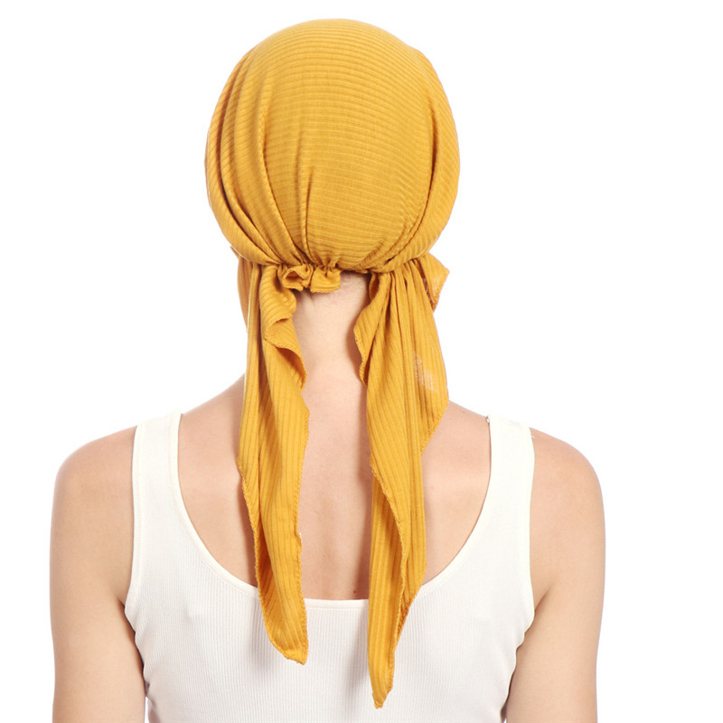 Chapeaux de foulard en coton élastique monochromatique pour femmes, turban musulman, bonnet, hijab intérieur, casquettes turbfamilcaps, nouvelle mode, 600