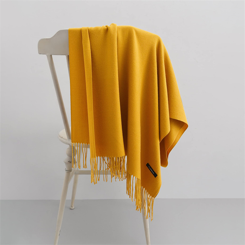 2025 hiver châle pour femmes longues chaudes foulards en cachemire Hijab solide dame enveloppement femme Pashmina Bandana foulards Echarpe