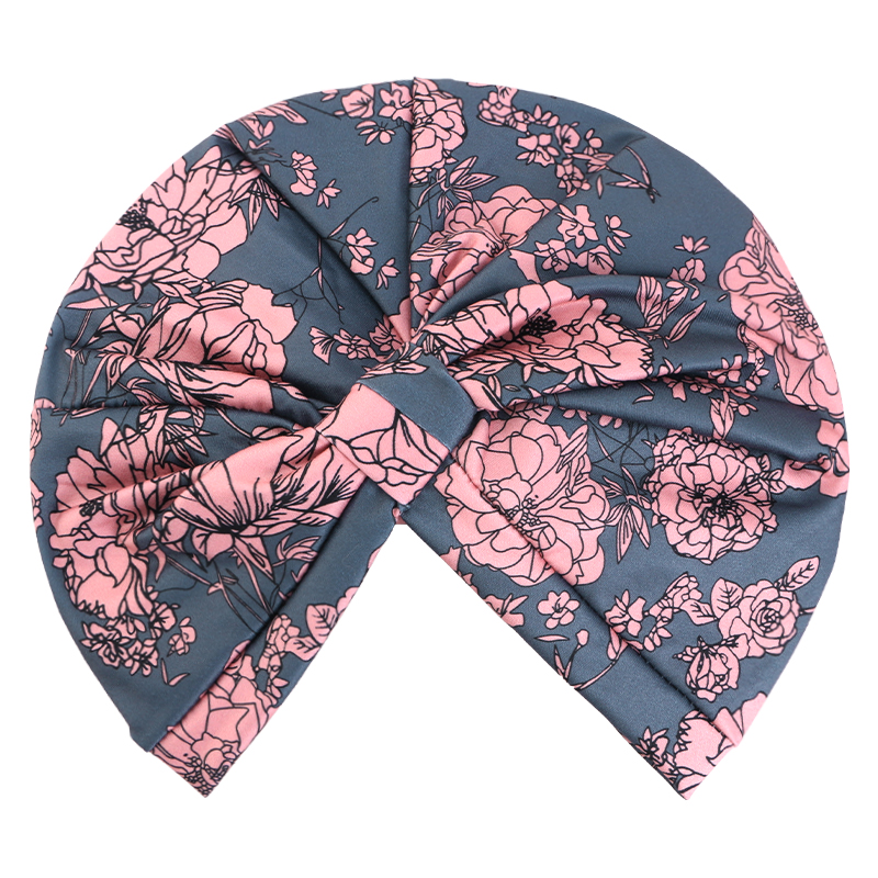 Femmes musulmanes ethnique imprimé foulard carré noeud sac foulard indien chapeau protecteur libéré chapeau