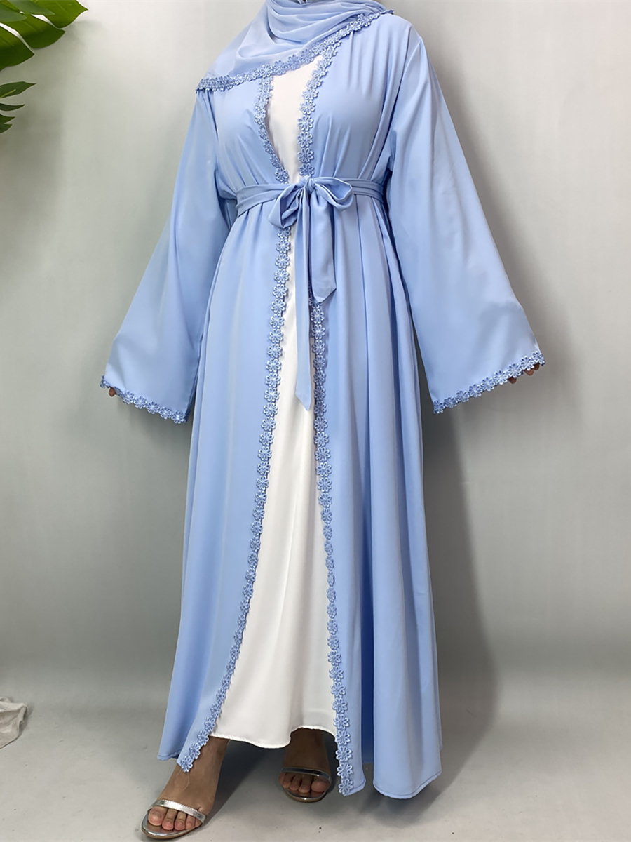 Nouvelle Abaya Ouverte 2026, Kaftan de Luxe Dubaï, Kimono Musulman pour Femme, Robe Hijab, Caftan Marocain Femme Musulmane, Vêtements Islamiques