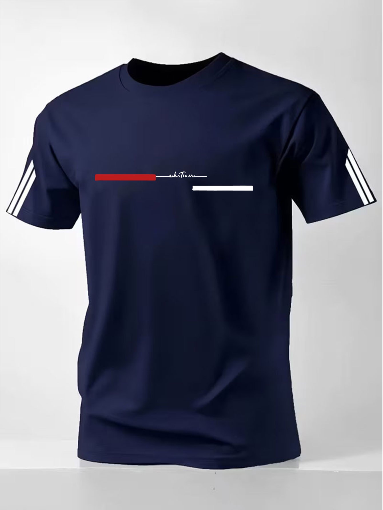 T-shirt de sport pour homme à séchage rapide, en maille respirante, à manches courtes, col rond, décontracté, pour la gym, l'entraînement, la course à pied