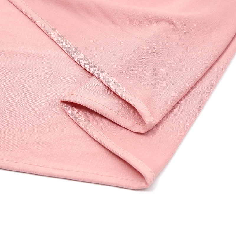 Hijab intérieur en coton de qualité supérieure, écharpe en Jersey Modal pour femmes, châles longs, une boucle instantanée, bandeau Turban de couleur unie pour femmes musulmanes