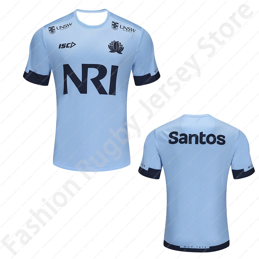 Nouveau Maillot de Rugby pour Enfants et Hommes – T-shirt d'Équipe NSW Waratahs ISC 2025 – Tenue d'Entraînement Sportive pour Garçons