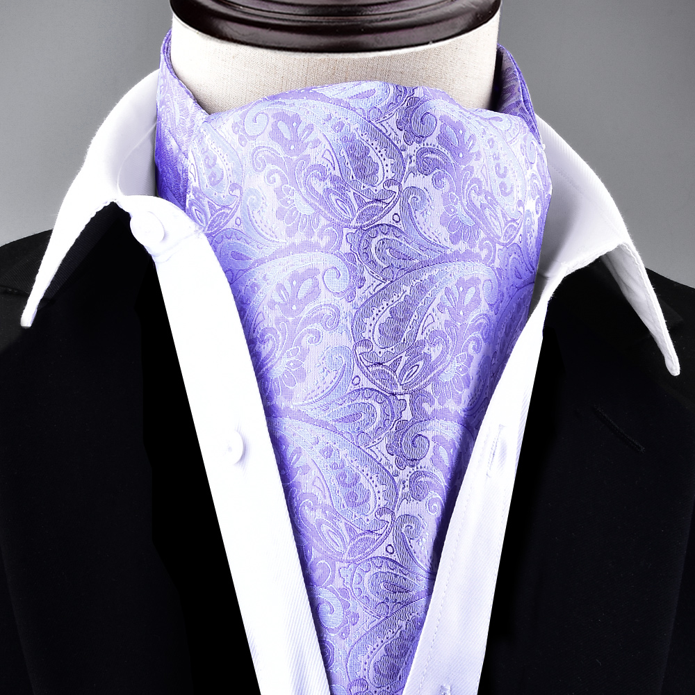 Écharpe pour homme 1 pièce pour le printemps, l'automne et l'hiver, écharpe Ascot rétro à motif floral, écharpe de costume de style britannique, écharpe de col de chemise, chaude
