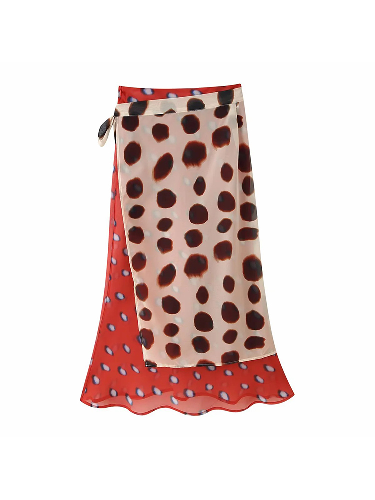 Jupes mini élégantes à pois pour femmes, style plage, vacances, festival, mode féminine printemps-été, jupes mini sexy pour femmes
