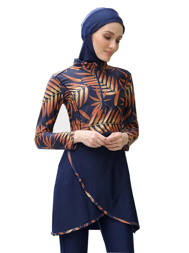 3 pièces/ensemble Burkini femme musulmane modeste maillots de bain femmes Hijabs maillot de bain vêtements islamiques maillot de bain pour les femmes nouveau Design