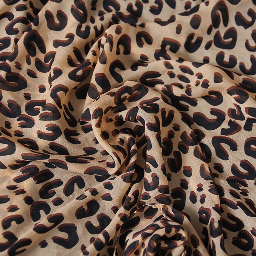 Écharpe Vintage en mousseline de soie pour femmes, foulard doux imprimé léopard, châle Harajuku, offre spéciale, mince, décontracté, Sexy, élégant, printemps, été