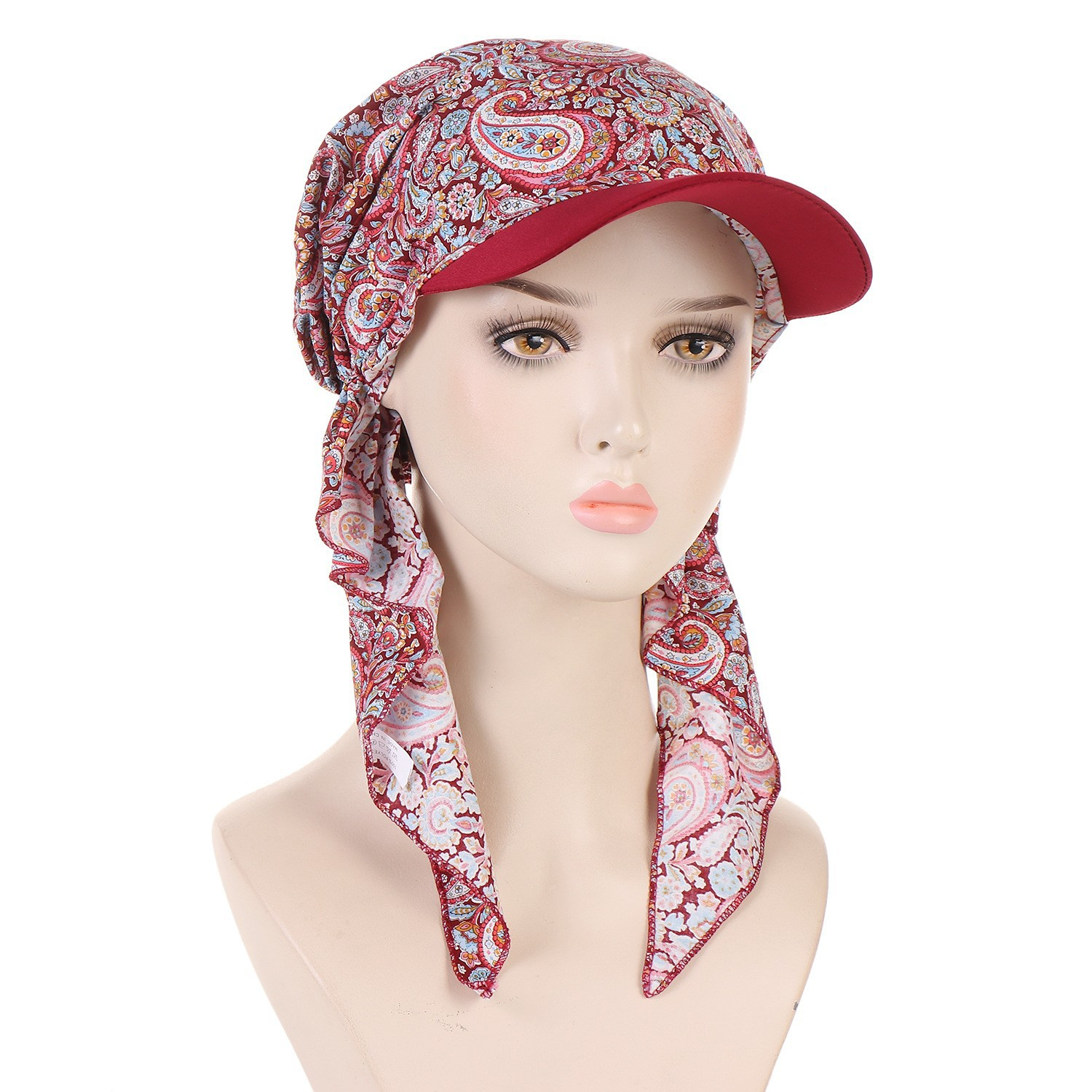 Nouveau turban hijab musulman pour femmes et filles, casquette de baseball, chapeau de soleil, foulard, bonnet, imprimé floral, foulards doux et tendance pour femmes