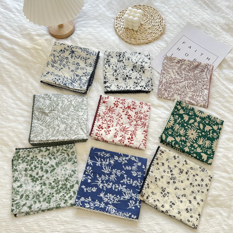 Mode mouchoir coton cou foulards femmes enveloppes carrées mignon Bandana tête cheveux écharpes 70x70 cm petit foulard sac écharpe