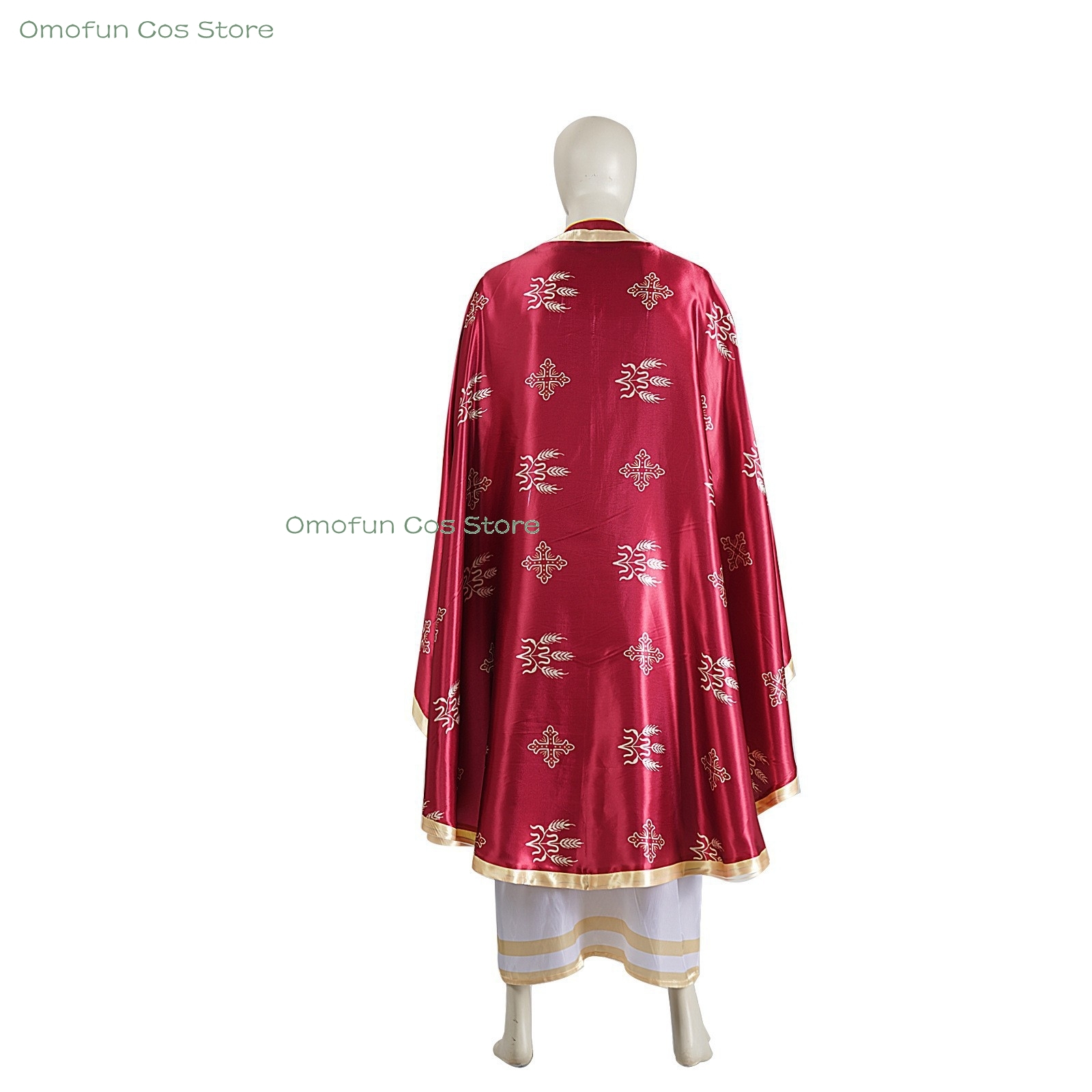 Robes de pasteur en gros Robes médiévales du moyen-orient Capes Costumes de cosplay Vêtements religieux Éléments croisés Couronne Tenue fantaisie