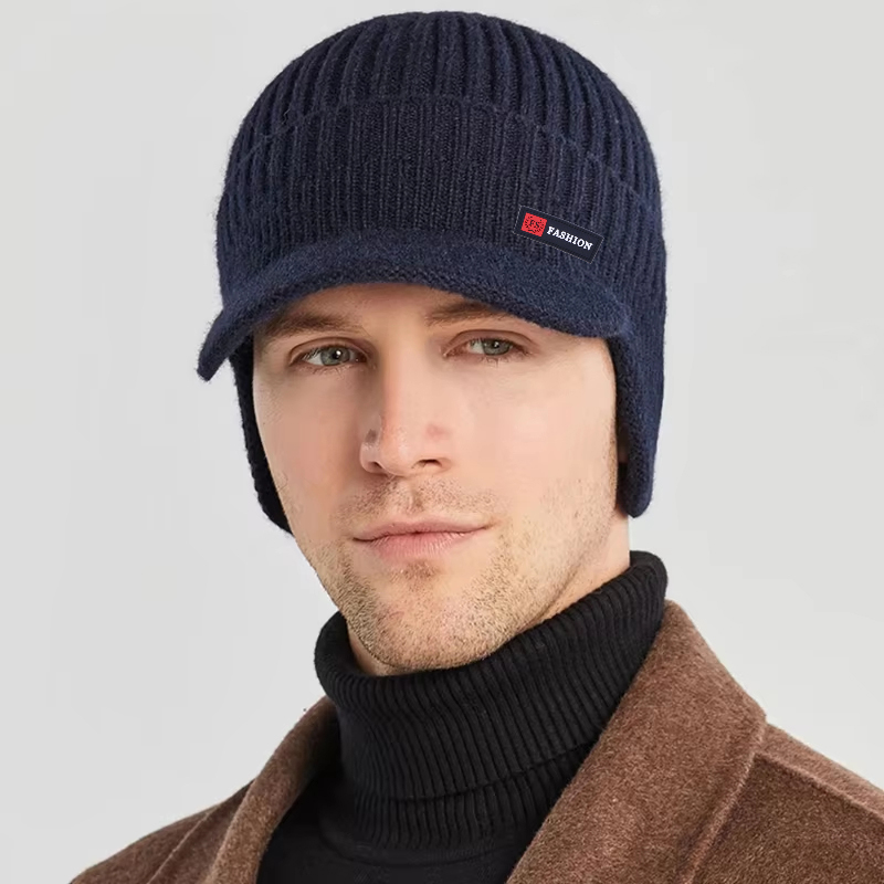 Bonnet de Protection des oreilles chaud d'hiver avec polaire en peluche, bonnet de mort polyvalent et extensible décontracté, adapté à l'escalade et au cyclisme en plein air