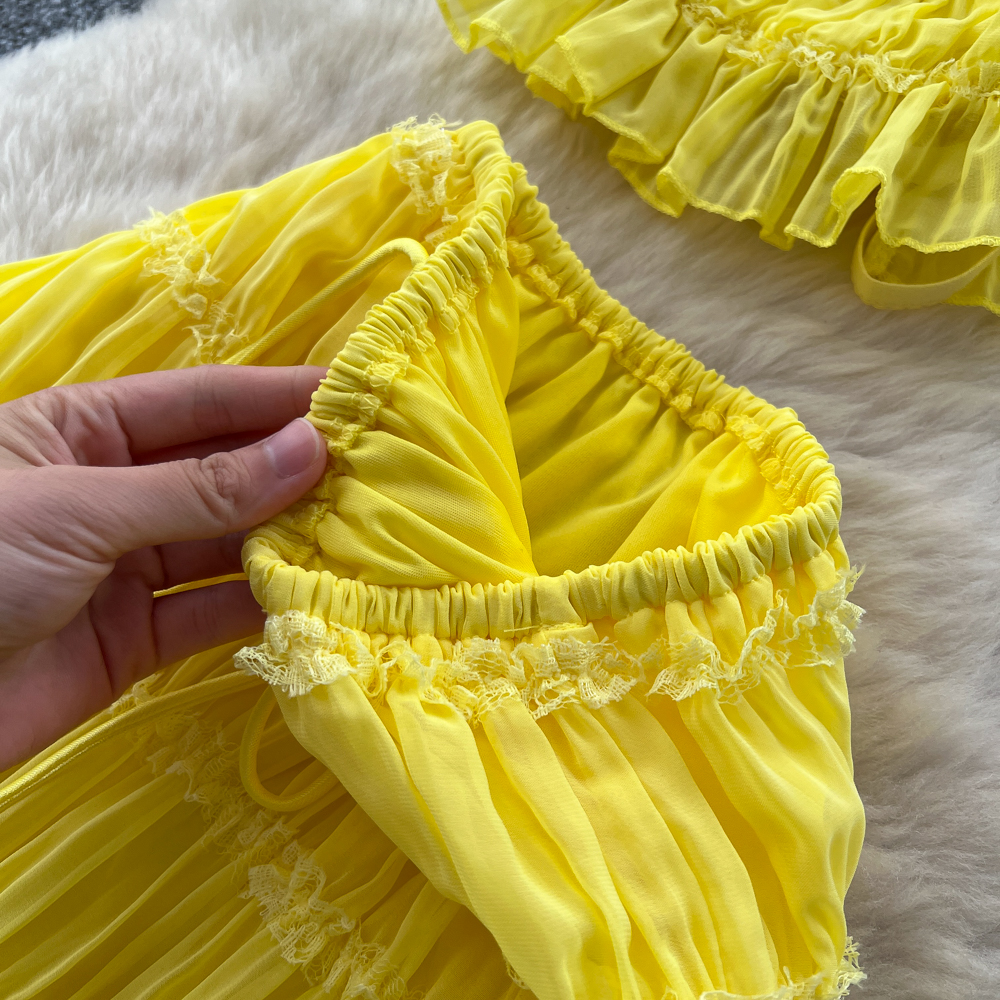 Vintage élégant licou sans manches mode coréenne femmes vêtements automne robes deux pièces ensemble