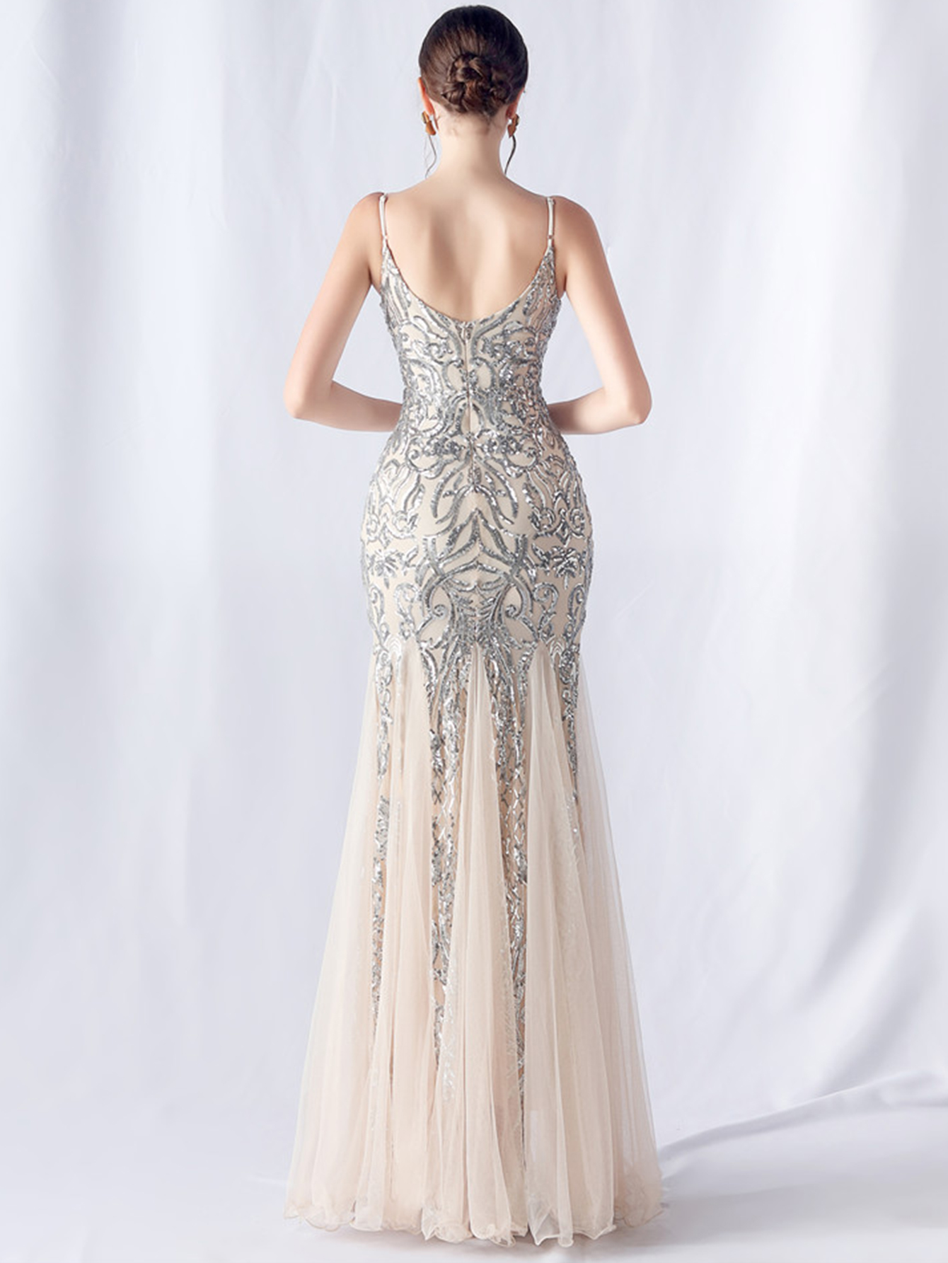 Robes de soirée longues élégantes et sexy pour femmes 2026, robes de fête d'anniversaire en maille, robe longue rose à sequins pour femme, robe d'été Vestido