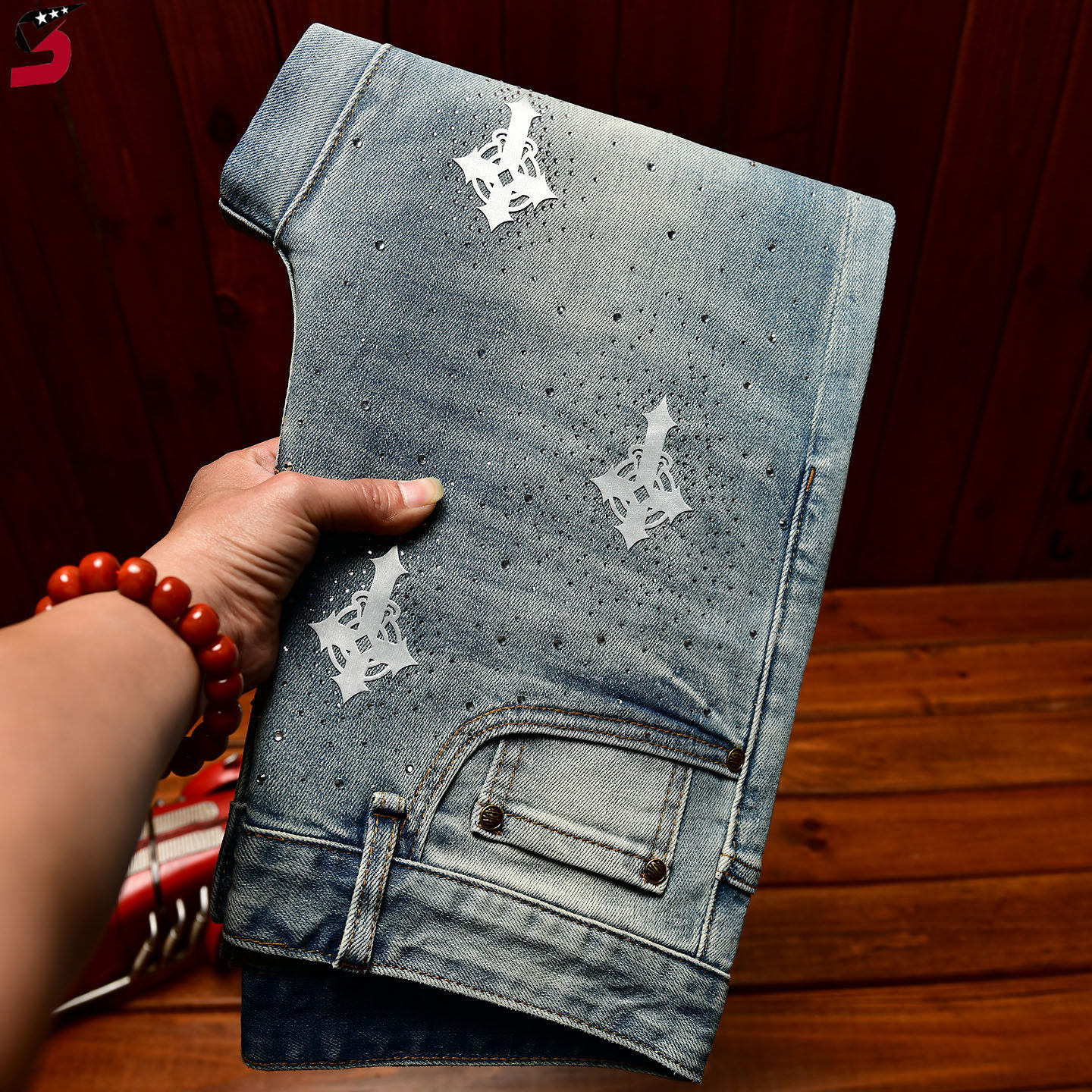 Jeans pour hommes, été, coton extensible haut de gamme, coupe slim, pantalon skinny, délavé, décontracté, tendance, denim, pantalon polyvalent