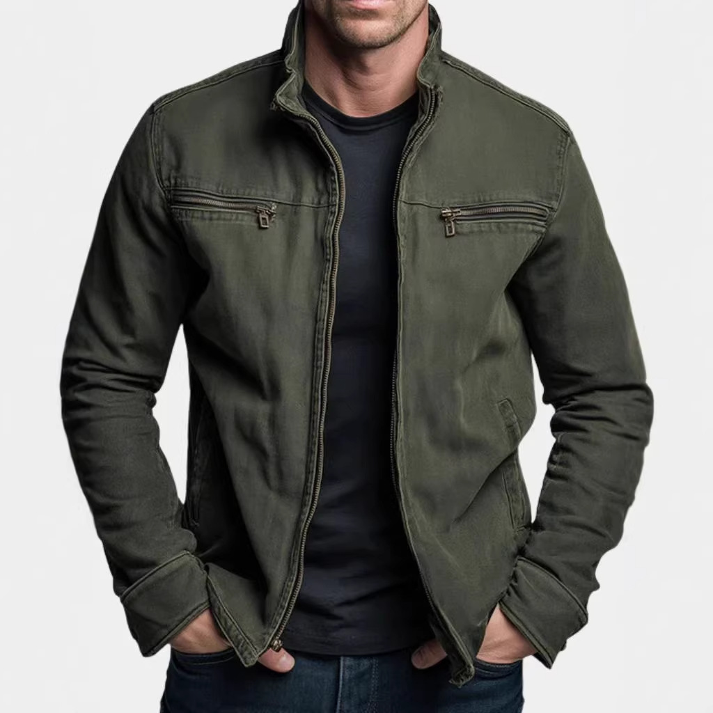 Veste d'automne 2026 pour homme, veste utilitaire, cardigan décontracté, vêtement sportif ample pour homme