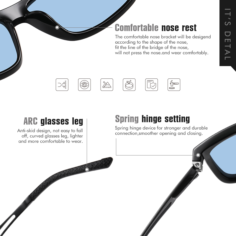 Lunettes de soleil carrées classiques rétro 2026 pour femmes, photochromiques polarisées, verres teintés violets, lunettes de soleil pour hommes, anti-reflets UV400