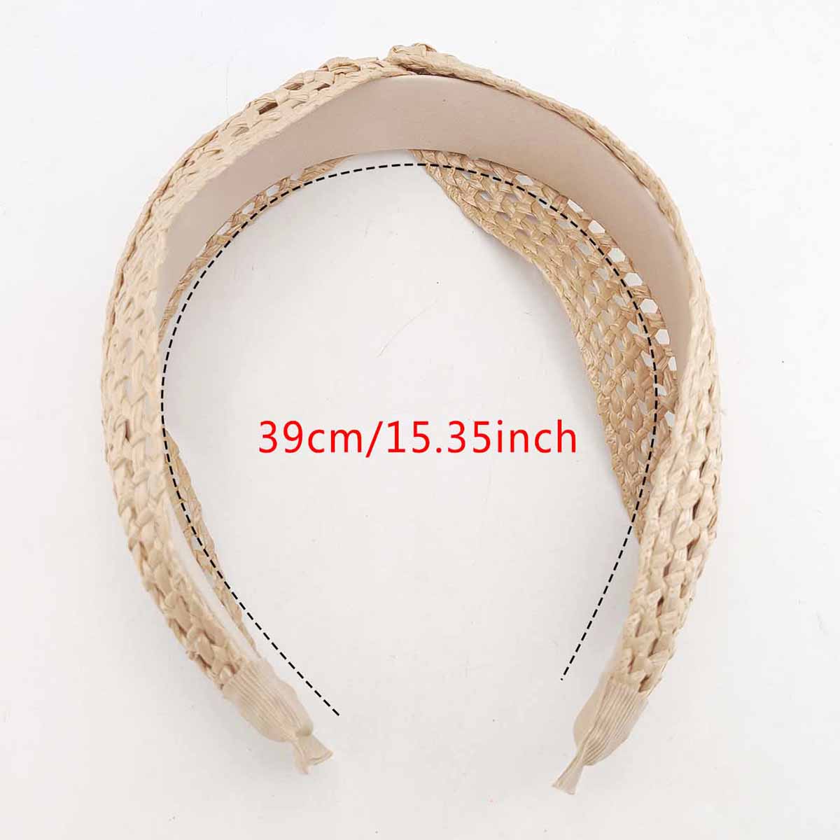 Femmes bohème larges bandeaux croix noué paille tissage bandeau été plage tête cerceau couleur unie cheveux accessoires chapeaux