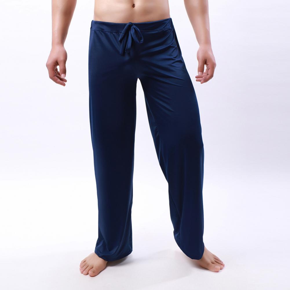 Pantalon de Yoga pour hommes, couleur unie, ceinture élastique, taille basse, Fitness, entraînement, jogging, ample, plage, pantalon de Sport décontracté