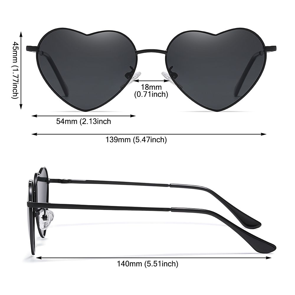 Lunettes de soleil rétro en forme de cœur pour femmes, monture en métal, lunettes de soleil colorées, belles nuances, vintage des années 90, mode