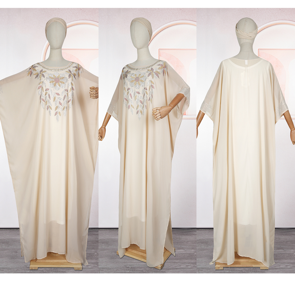 Abayas de Luxe en Mousseline de Soie pour Femme, Boubou, Mode Musulmane, Caftan Marocain, Robes de Soirée de Mariage, Vêtements Africains, Dubaï, 2025