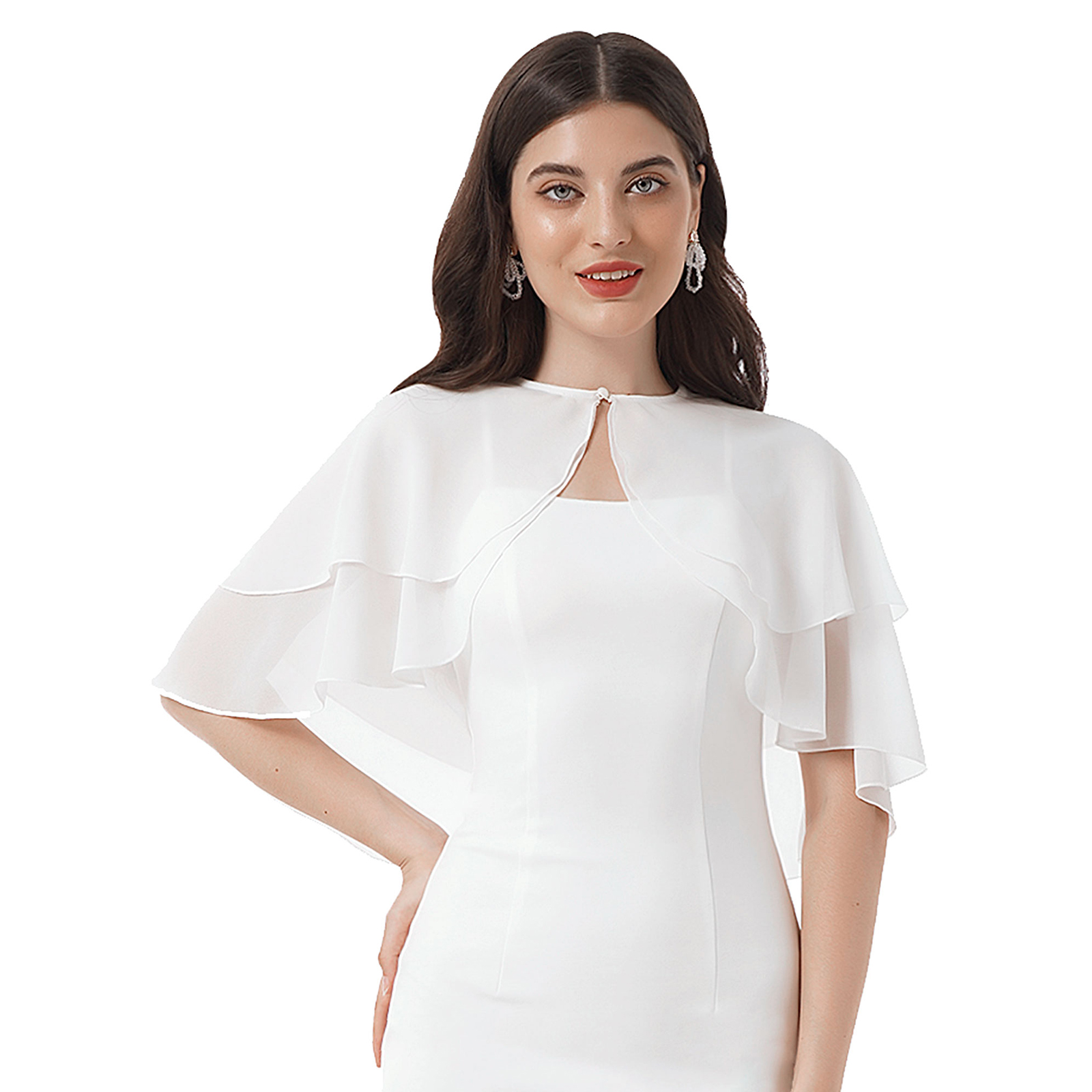 Veste d'été élégante pour femmes, en mousseline douce, enveloppes de mariage, boléro de mariée, châle Long et enveloppes, couverture de soirée