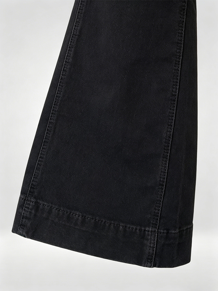 Jean évasé taille haute concis pour femmes, extensible, Slim, décontracté, Chic, tendance, pantalon en Denim, Goth Harajuku Y2K, 2025