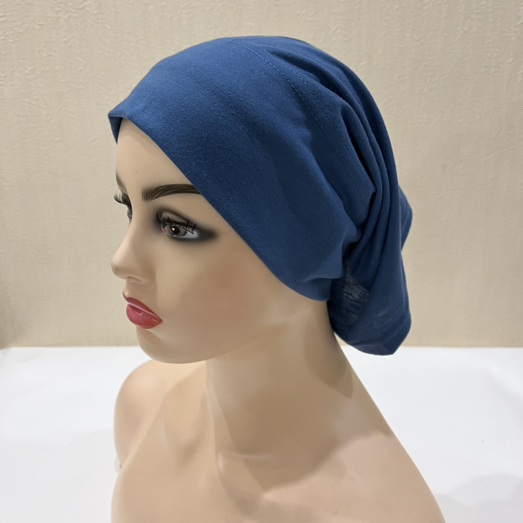 Chapeaux à tube uni H065, Turban musulman, couleur Pure, Hijabs intérieurs extensibles pour casquettes, prêt à porter, foulard sous le Bonnet Hijab pour femmes
