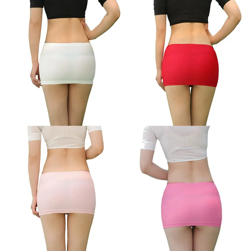 Mini jupes d'été sexy pour filles, mode, slim, fête, bureau, couleur unie, courte, nouvelle collection