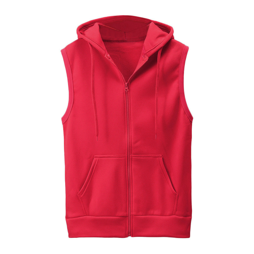 Sans manches solide gilet manteau mode hommes Blouse veste mince hauts à capuche chemise hommes manteaux vestes vestes légères pour les adolescents