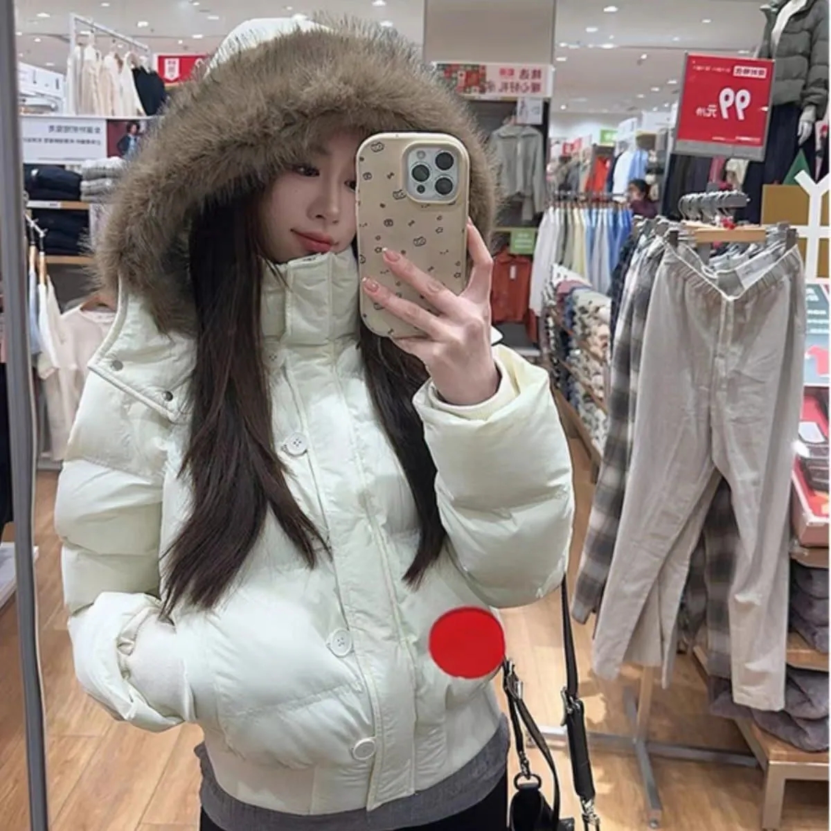 Femmes automne hiver col de fourrure coton manteau 2025 nouvelles femmes chaud épaissir à capuche coton rembourré veste femmes court Parkas vêtements d'extérieur