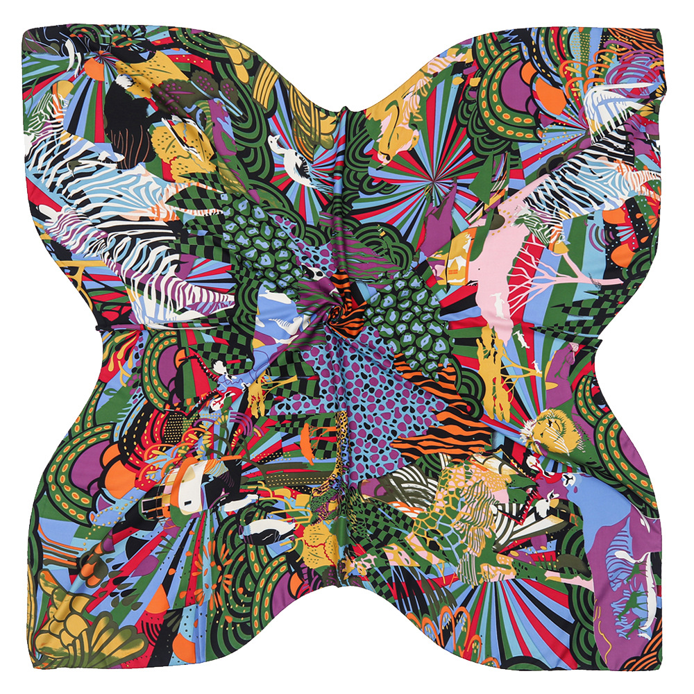 130cm marque foulard carré femmes 100% foulard en soie 2023 nouveau Design Pashmina Animal léopard zèbre femmes châle Bandana foulard écharpe