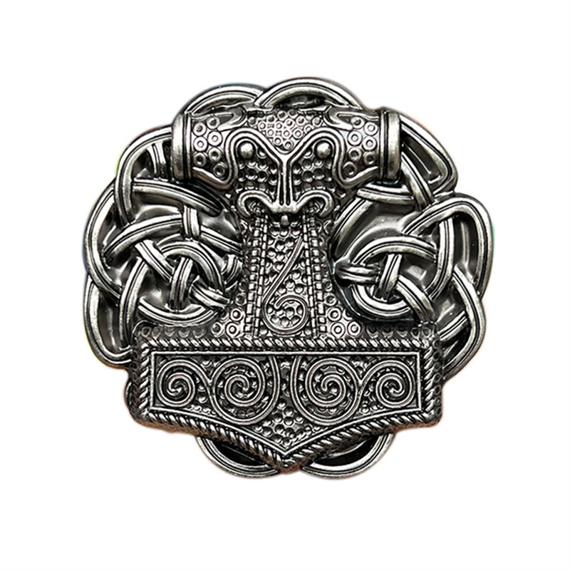 Boucle de ceinture marteau de Thor, style occidental, européen et américain