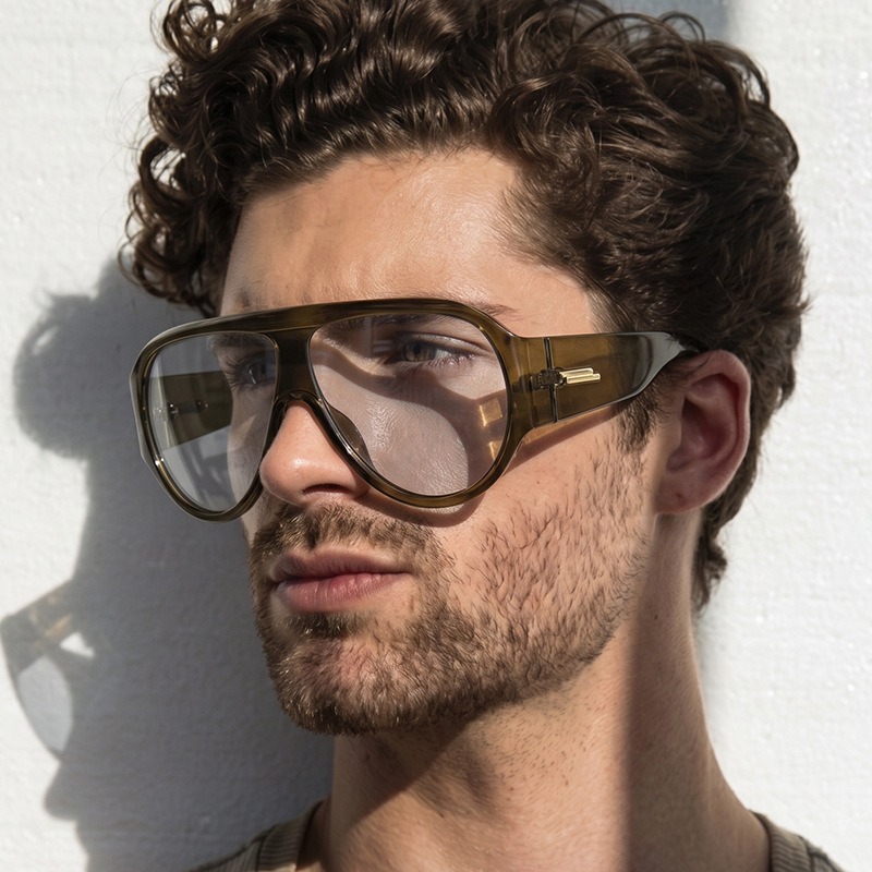 Nouvelles lunettes de soleil surdimensionnées de style pilote, tendance pour femmes et hommes, lunettes de soleil de luxe pour la conduite, protection UV400