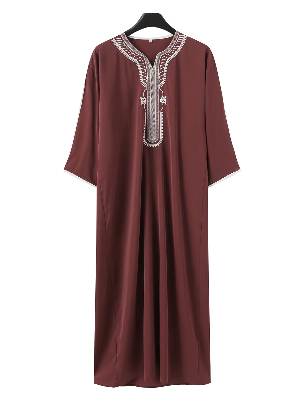 Robe longue blanche en coton pour homme, tenue musulmane unisexe, robe islamique pour homme et femme, style arabe, pour toutes les saisons