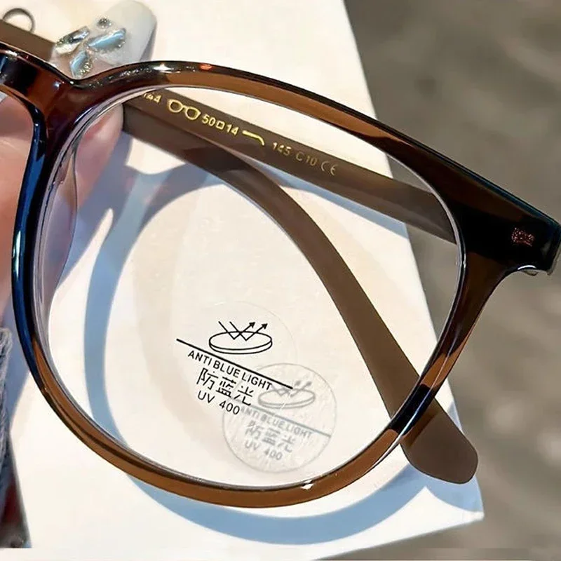 Lunettes de myopie pour femmes et hommes, rondes, transparentes, courtes, rétro, moins dioptrie, Prescription optique, nouvelle mode