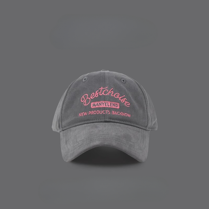 Chapeau femmes lettre broderie casquette de Baseball pour hommes couleur unie casquette à visière coton respirant langue de canard chapeau extérieur pare-soleil