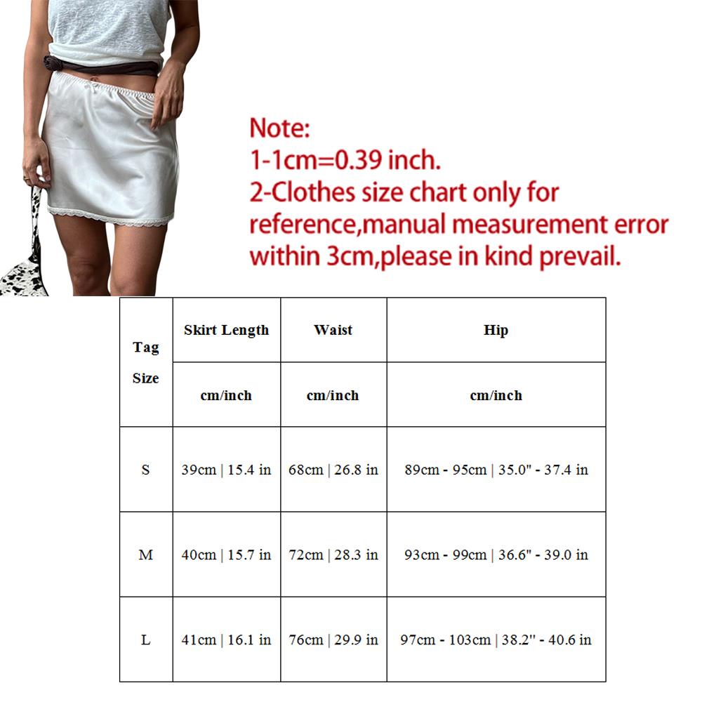 Jupe taille haute Sexy Satin taille élastique jupe femmes Mini jupes dentelle jupe inférieure Style de rue Chic été mince femmes vêtements
