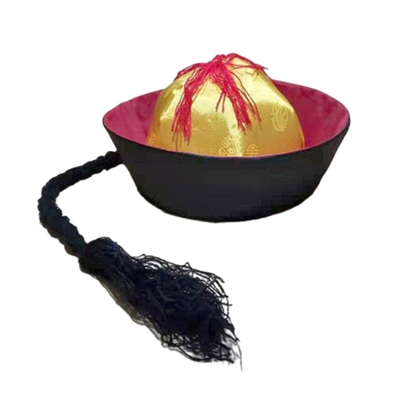 Chapeau d'eunuque chinois Costume traditionnel Chapeaux pour hommes et femmes
