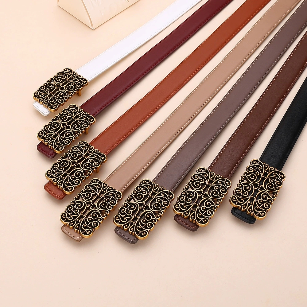 Nouvelle ceinture décorative polyvalente pour femmes, ceinture élégante de style rétro Maillard, robe haut de gamme