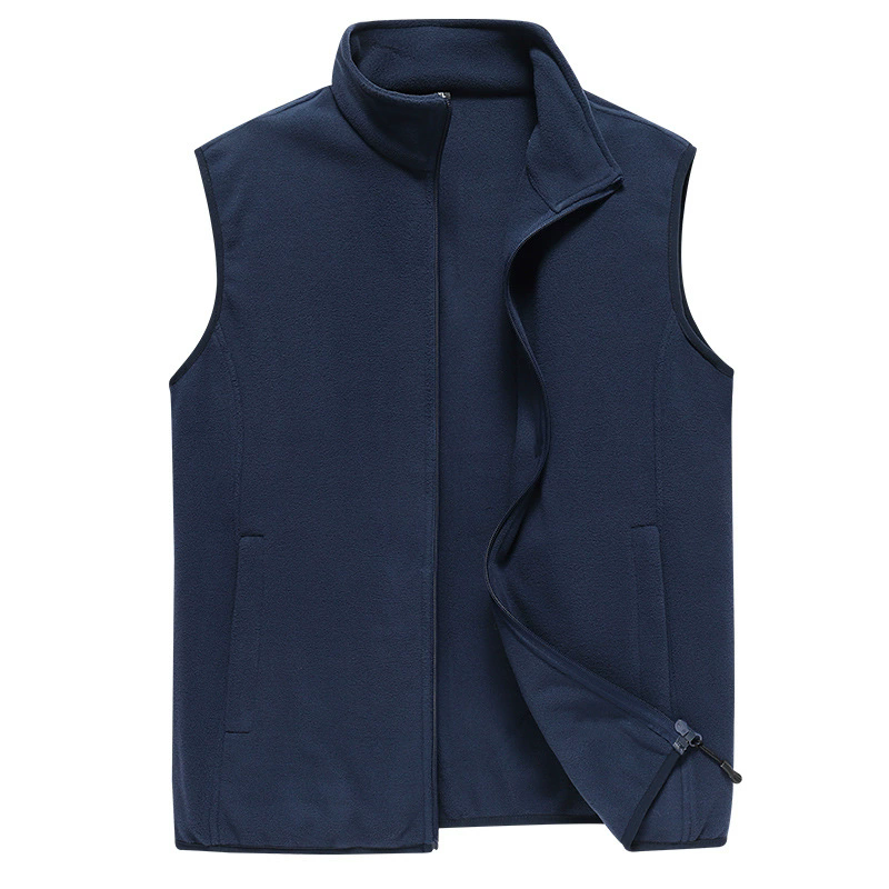 2026 printemps automne hommes gilet décontracté mode mâle sans manches veste manteaux hommes col montant fermeture éclair gilets vêtements surdimensionnés