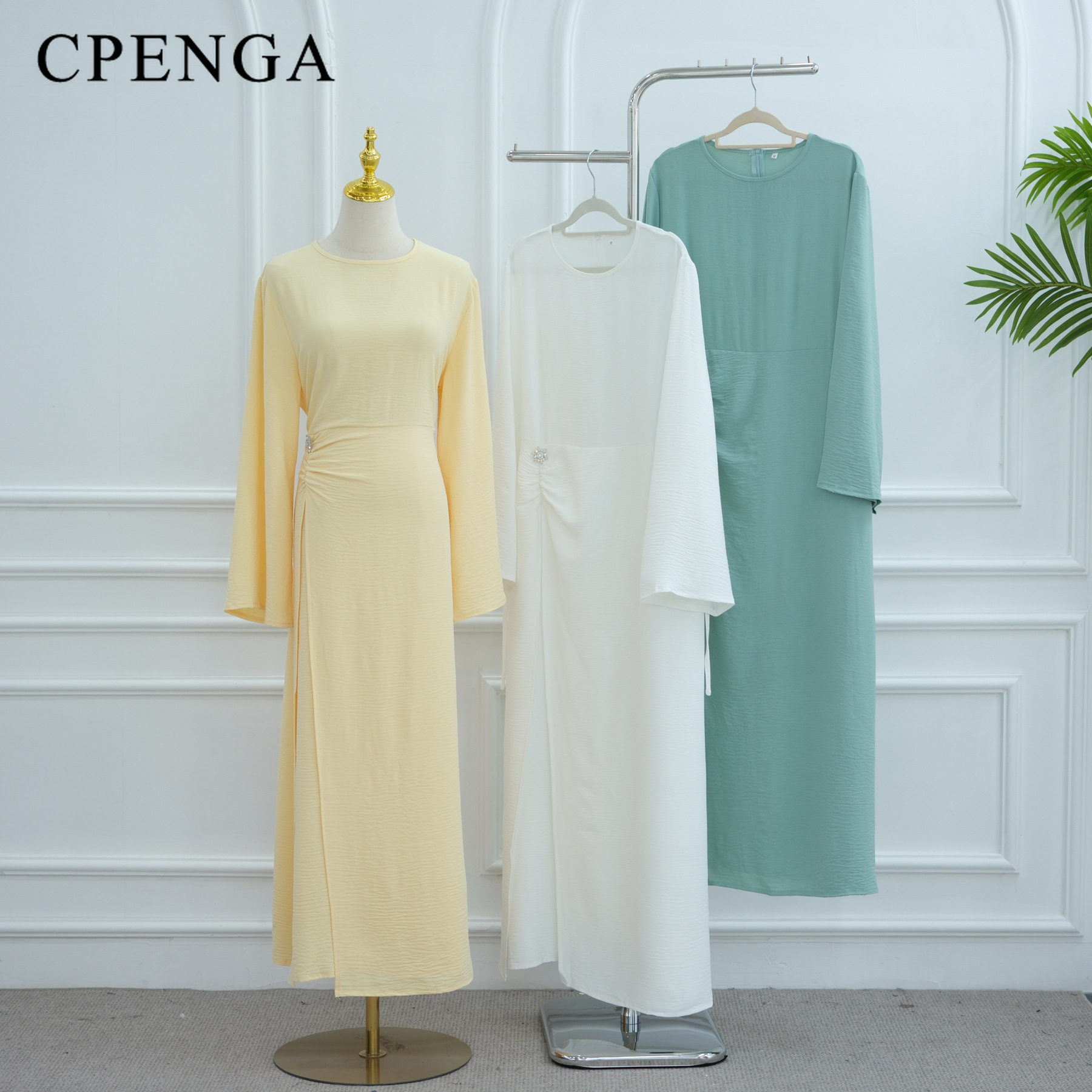 Robe musulmane modeste pour femmes arabes, Eid dubaï, Abaya uni, tenue de fête islamique, vêtements de vacances du moyen-orient, nouvelle Robe turque, 2025