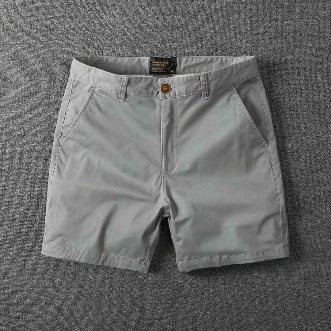 Nouveau 2026 Short d'été coréen pour homme, coupe slim, polyvalent, style utilitaire rétro, élégant, mi-court et tendance